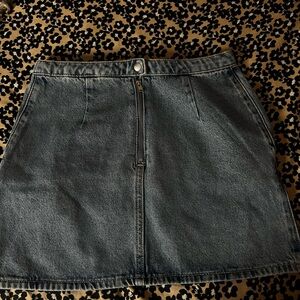 H&M Gray Mini A-Line Skirt Casual